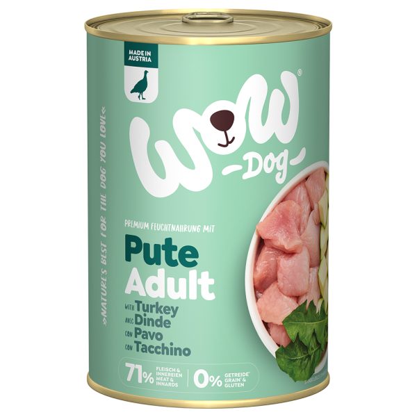 12x400g säästöpakkaus lohi WOW koiran märkäruoka