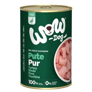 12 x 400 g Kalkkuna WOW Pur koiran märkäruoka