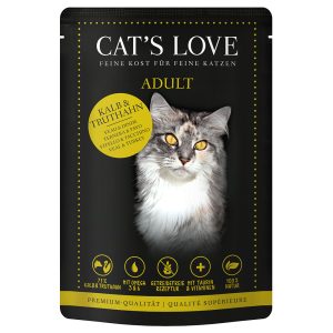 24x85g vasikka & kalkkuna Cat's Love kissan märkäruoka
