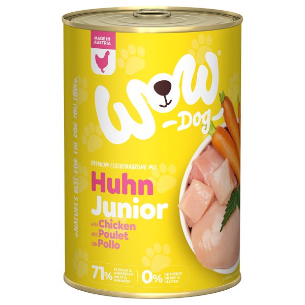 6x400g kana WOW koiran märkäruoka