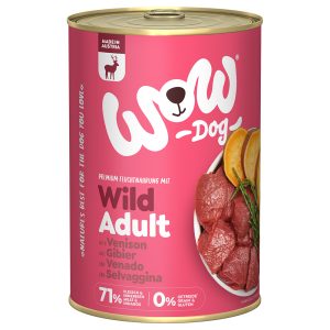 6x400g riista WOW Adult koiran märkäruoka
