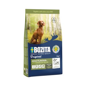 2x3kg Original Adult Flavour Plus poro Bozita koiran kuivaruoka