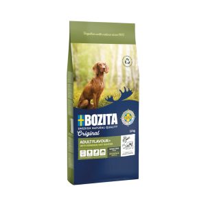 Edullinen pakkaus: 2x12kg Bozita Original Flavour Plus koiran kuivaruokaa