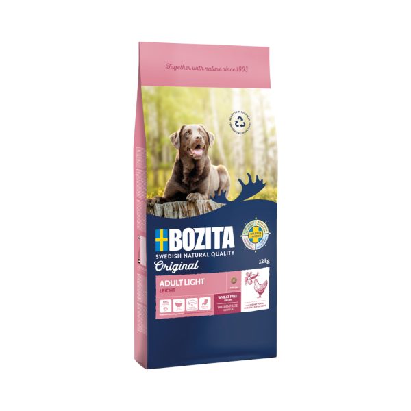12kg Bozita Original Adult Adult Light Chicken koiranruoka kuivaruoka