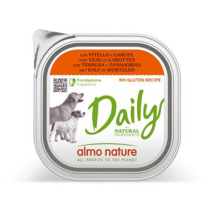9x300g vasikka ja porkkana Almo Nature Daily koiranruoka
