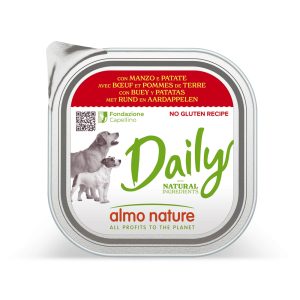 9x300g nauta ja peruna Almo Nature Daily koiranruoka