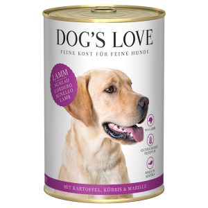 6x 400g Dog's Love Adult lammasta märkäruokaa koirille