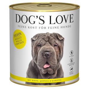6x 800g Dog's Love Adult Chicken koiran märkäruokaa