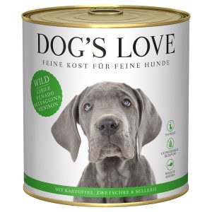 6x 800g Dog's Love Adult riista märkäruokaa koirille