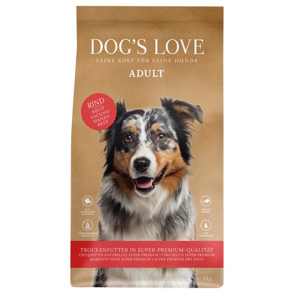 2x2kg Dog´s Love Adult Beef koiran kuivaruoka