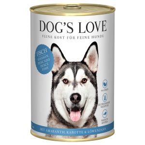 6x 400g Dog's Love Adult Fish koiran märkäruoka