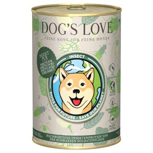 12 x 400 g Dog´s Love Insect -koiran märkäruoka