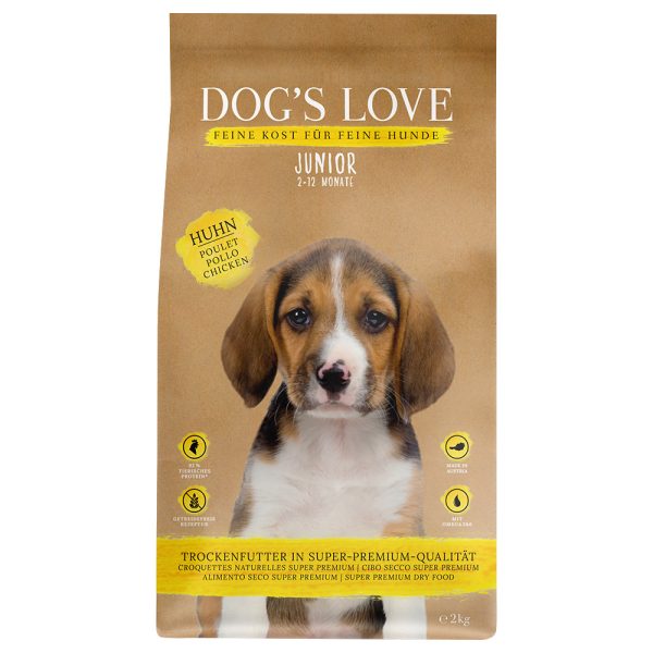 12kg Dog´s Love Junior Chicken koiran kuivaruoka