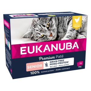 12 x 85 g kana Eukanuba Senior viljaton kissan märkäruoka