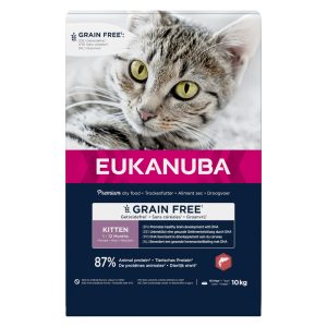 10kg Kitten Grain Free lohi Eukanuba kissan kuivaruoka