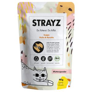 2x 40g STRAYZ BIO Soup kissan välipaloja kissalle