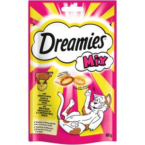 6x60g Mix juusto ja nauta Dreamies kissanherkut