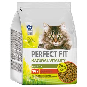 2x2,4kg Natural Vitality Adult 1+ nauta & kana Perfect Fit kissanruoka