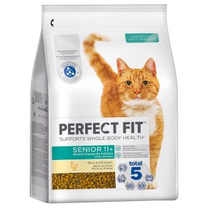 2,8kg Perfect Fit Senior 11+ runsaasti kanaa sisältävä kissan kuivaruoka