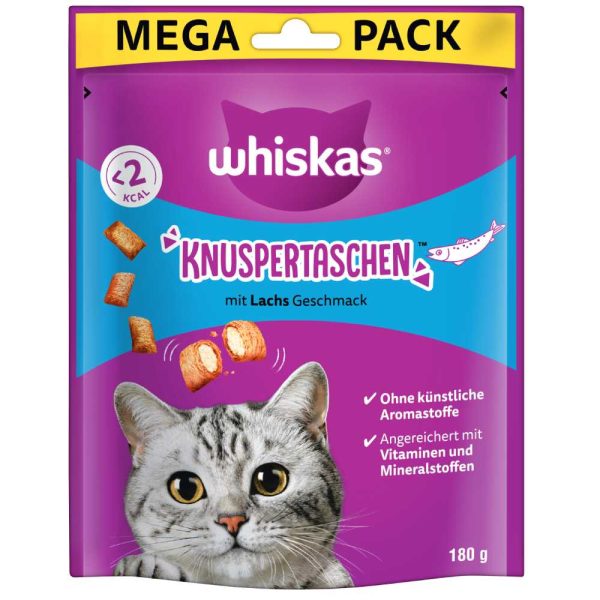 4x 180g Whiskas rapeaa lohta kissan välipaloja