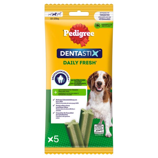 5 kpl Dentastix Daily Fresh Pedigree koiranherkut