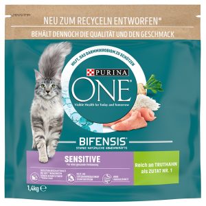 1,4kg Sensitive Purina ONE -kissanruoka