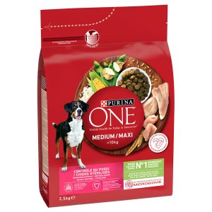 2,5kg Medium/Maxi Weight Control Sterilised kalkkuna Purina ONE koira
