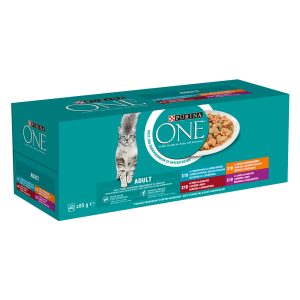 40x85g Adult lajitelma Purina ONE kissan märkäruoka