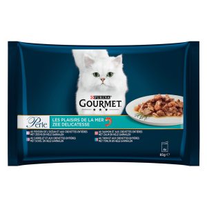 4x85g lajitelma IV (4 merellistä makua)  Gourmet Perle kissanruoka