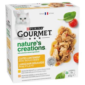 8x85g Nature's Creations kana & kalkkuna Gourmet kissa