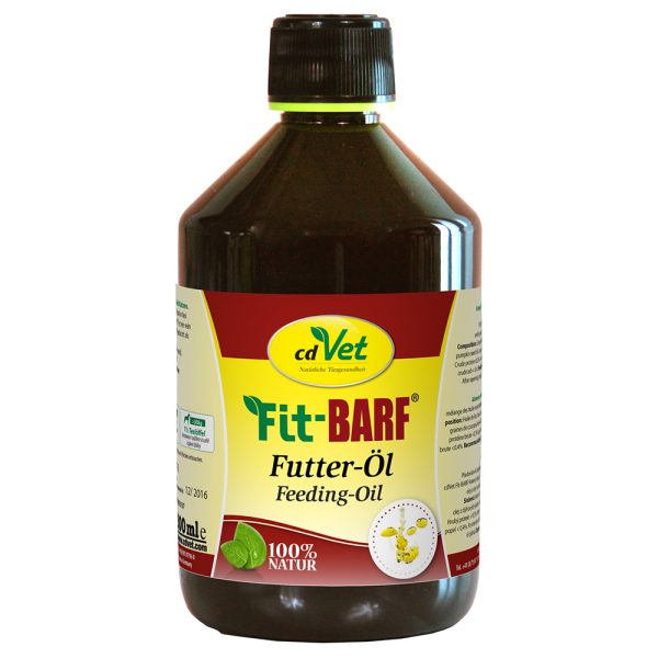 500ml cdVet Fit-BARF rehuöljy täydennysrehu kissoille / koirille