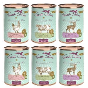 6x400g lajitelma: 3 makua Terra Canis -koiranruoka