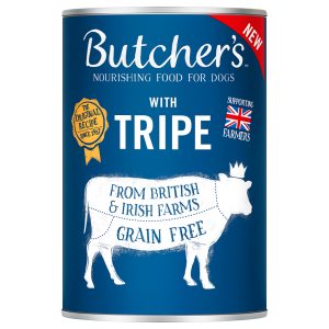 24x400g Butcher's Original, viljaton patee, jossa on pötsiä, märkäruoka koirille