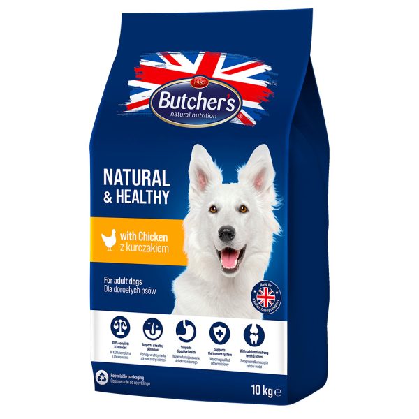 10kg Natural & Healthy kana Butcher's koiran kuivaruoka