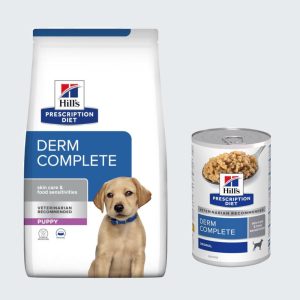 12kg Derm Complete Puppy + 3x370g Derm Complete Hill's Prescription Diet koiranruoka