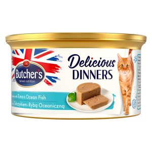 24x85g Butcher's Delicious Dinners, märkäruokaa kissoille