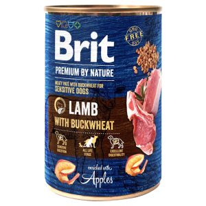 12x 400g Premium by Nature lampaanliha ja tattari Brit koiran märkäruoka