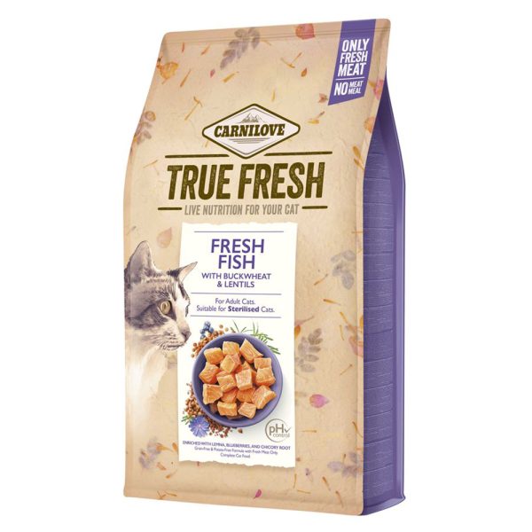 4,8kg True Fresh Fish Carnilove kuivaruoka kissoille