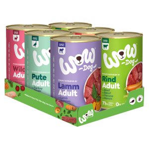 6x400g sekoitus WOW Adult koiran märkäruoka