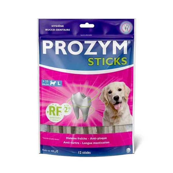 12 kpl Prozym RF2 Sticks suurille koirille (> 25 kg) Koiran välipalat
