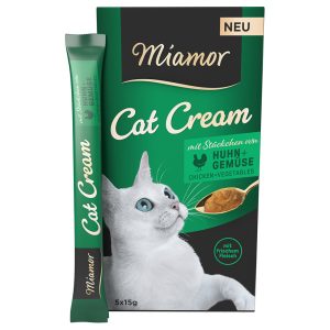 20x15g Cat Cream kana + kasvikset Miamor kissanherkku