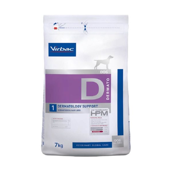 7kg Veterinary HPM Dog Dermatology Support D1 Virbac