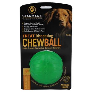 Starmark Treat Dispensing Chew Ball M/L n.Ø9cm koira