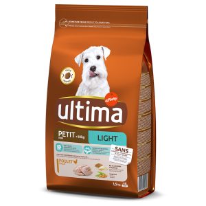 3kg(2x1,5kg) Mini Adult Light kana Ultima koiran kuivaruoka