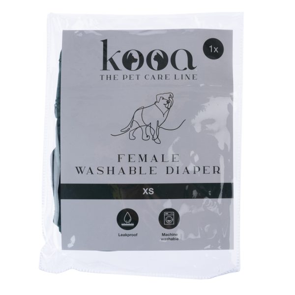 kooa pestävä vaippa narttukoirille, koko XS
