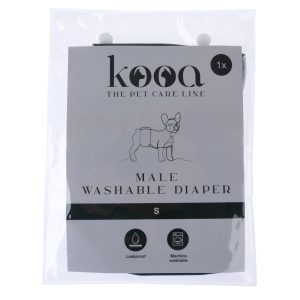 kooa pestävä vaippa uroskoirille, koko S