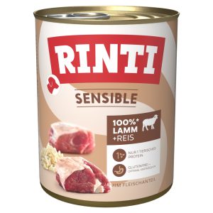 24 x 800 g  RINTI Sensible lammas & riisi