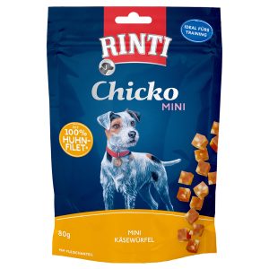 80g Chicko Mini juustokuutiot & kana RINTI-koiranherkut