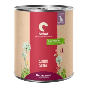 12x800g Luomu lammas, luomukurpitsa & luomuperuna Herrmann's