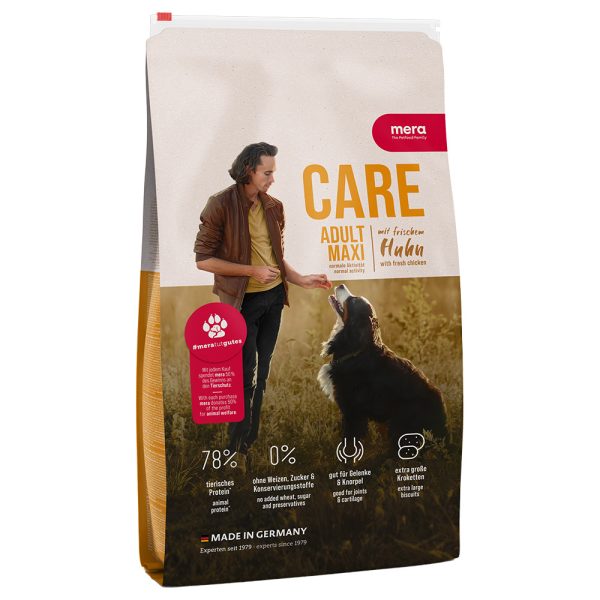 10kg Mera Care Adult Maxi kana koiran kuivaruoka